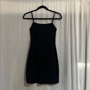 BP NWOT black spaghetti strap mini dress. Cotton and spandex.